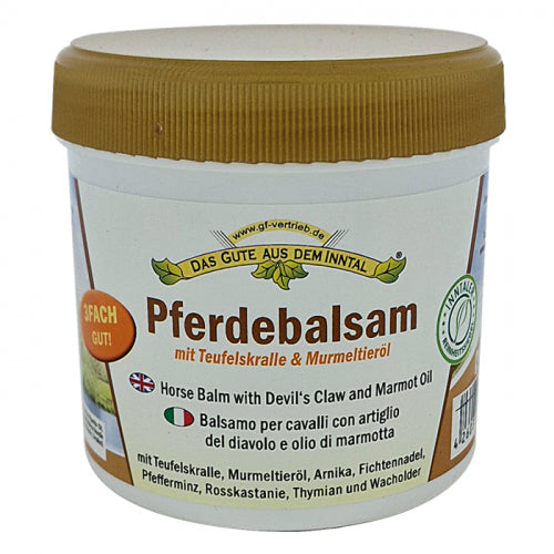 Pferdebalsam mit Teufelskralle und Murmeltieröl 200 und 500 ml