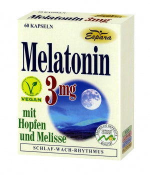 Hopfen Melisse mit Melatonin 60 Kapseln