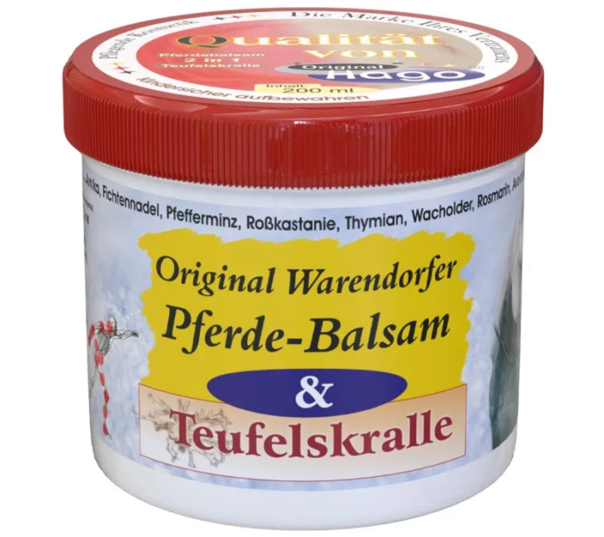 Pferdebalsam mit Teufelskralle Original Warendorfer mit extra vielen Kräutern